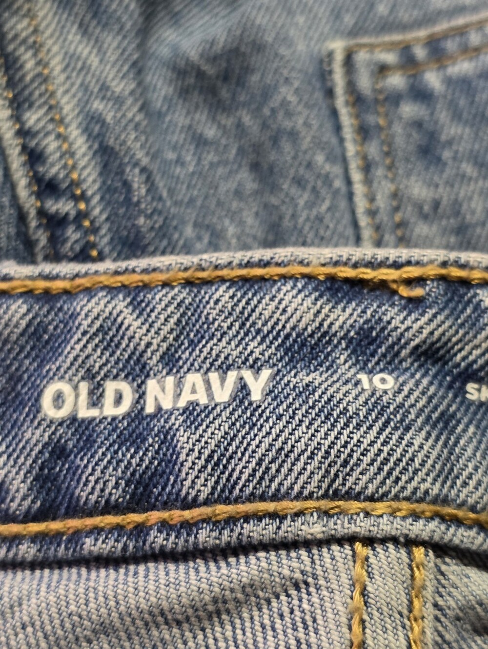 Old Navy Extra High Rise Sky-Hi Wide Leg Jeans  Size 10 - Picture 9 of 12